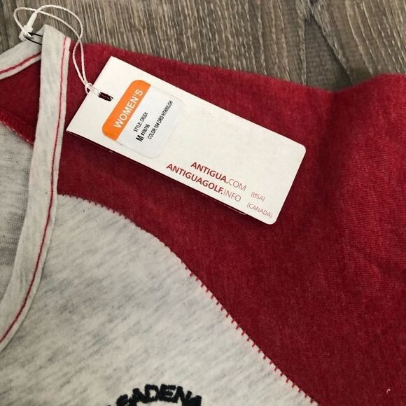 NWT Tournament of Roses Pasadena CA Womens Red Gray Short Sleeve T-Shirt Size M - Picture 6 of 10